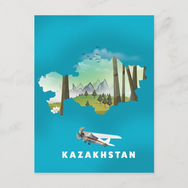 Postale Carte du Kazakhstan (Devant)