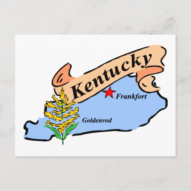 Postale carte du kentucky (Devant)