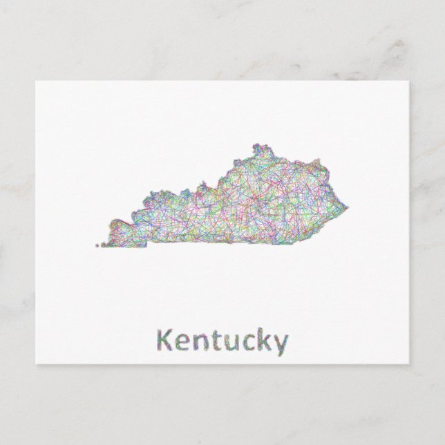 Postale Carte du Kentucky (Devant)