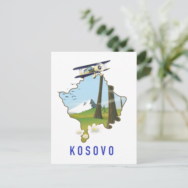 Postale carte du Kosovo (Debout devant)
