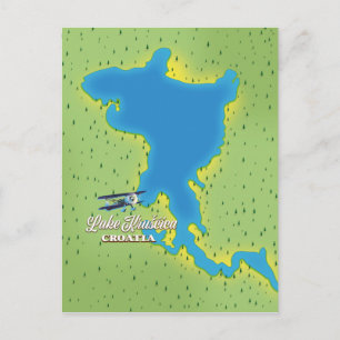 Postale Carte du lac Krušćica Croatie