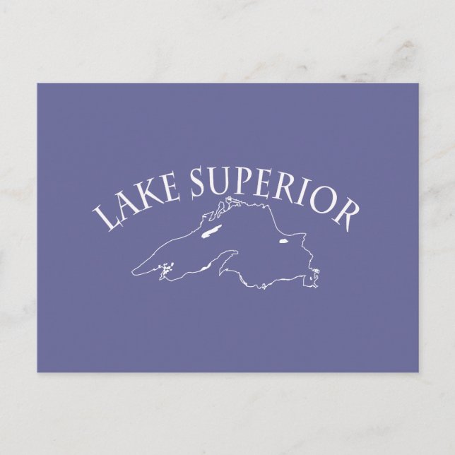 Postale Carte du lac Supérieur (Devant)