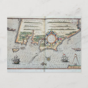 Postale Carte du littoral breton, 1588