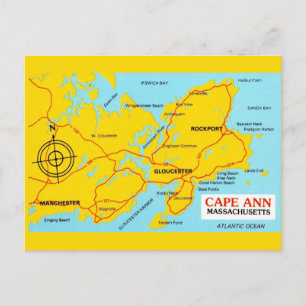 Postale Carte du Massachusetts du Cap Ann