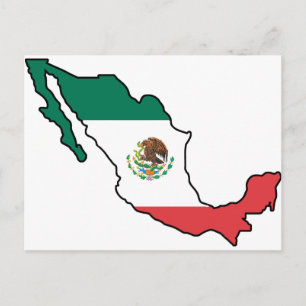 Postale Carte Du Mexique