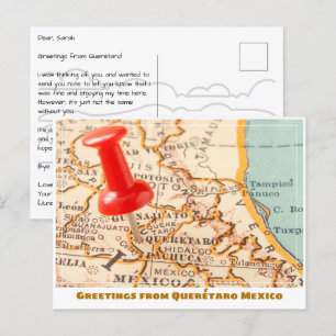 Postale Carte du Mexique de Querétaro