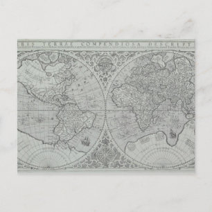 Postale Carte du monde 10