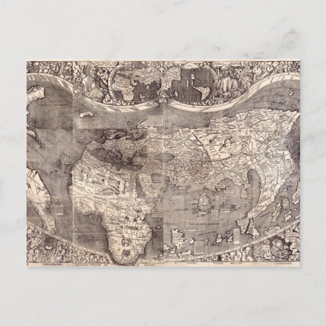 Postale Carte du monde | 1507 (Devant)