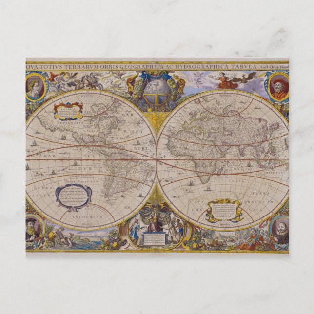 Postale Carte du monde antique 2 (Devant)