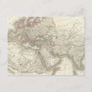 Postale Carte du Monde connu des anciens