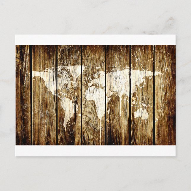 Postale carte du monde de la grange 2 (Devant)