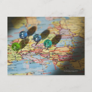 Postale Carte du monde, Europe