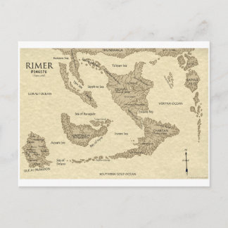 Postale Carte du Monde Rimarien 2009