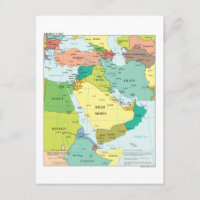 Carte du Moyen-Orient