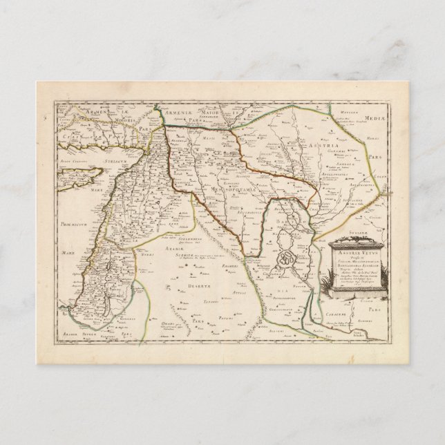 Postale Carte du Moyen-Orient (1651) (Devant)