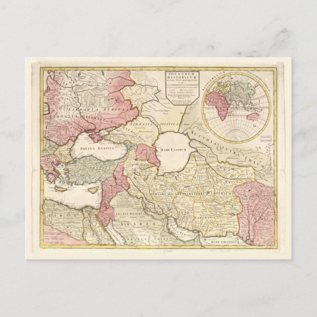Postale Carte du Moyen-Orient (1725) (Devant)