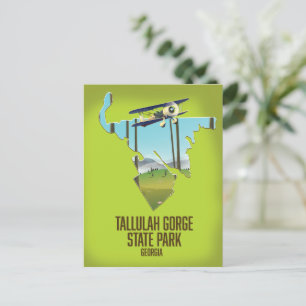 Postale Carte du parc d'état de la gorge de Tallulah