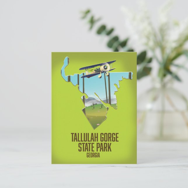 Postale Carte du parc d'état de la gorge de Tallulah (Debout devant)