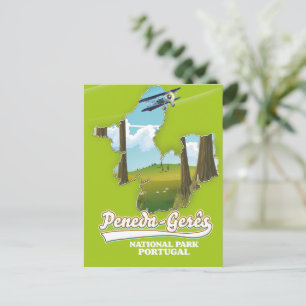 Postale carte du parc national de Peneda-Gerês Portugal