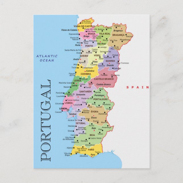 Postale Carte du Portugal (Devant)