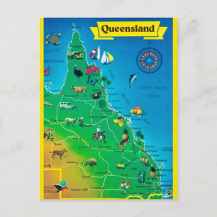 Postale Carte du Queensland Australie