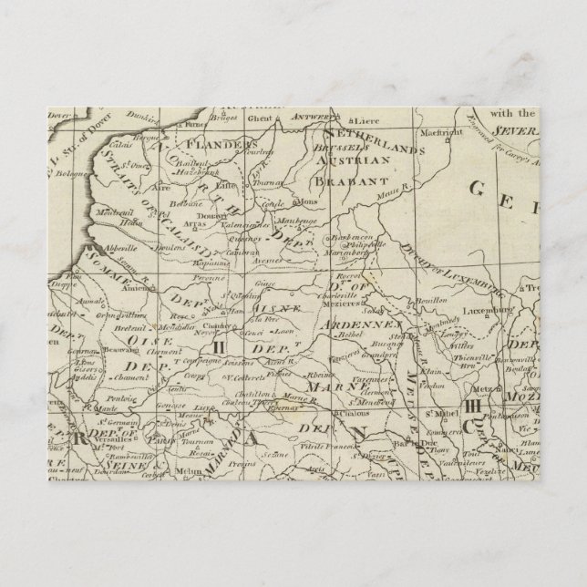 Postale Carte du Siège de Guerre en France (Devant)