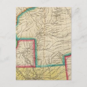 Postale Carte du territoire de l'Arkansas