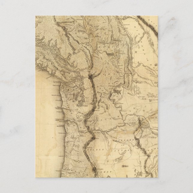 Postale Carte du territoire de l'Oregon (Devant)
