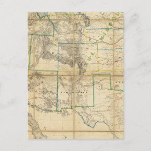 Postale Carte Du Territoire Des États-Unis 2