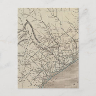 Postale Carte du Texas Atlas
