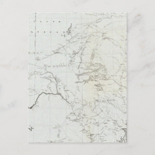 Postale Carte du Texas et une partie du Nouveau-Mexique