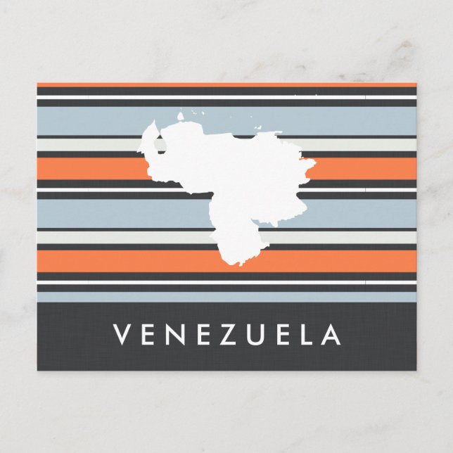 Postale Carte du Venezuela : Les formes modernes (Devant)