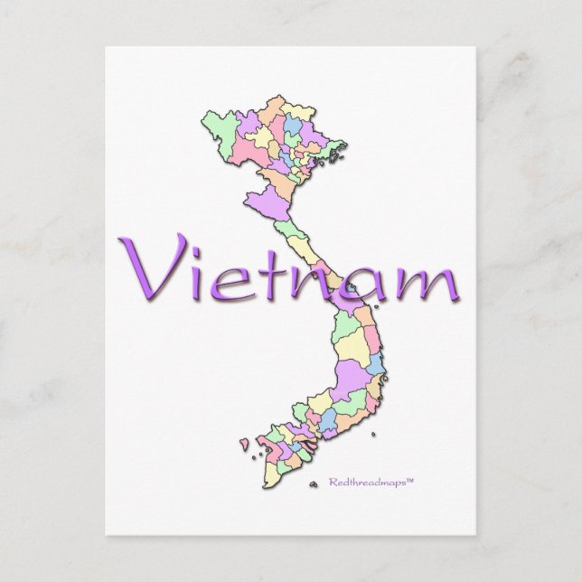 Postale Carte du Vietnam (Devant)