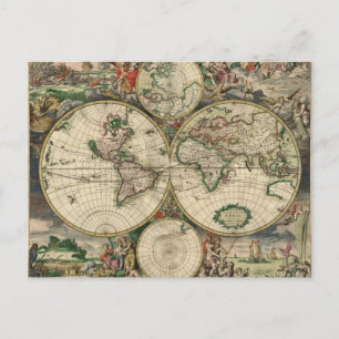 Postale Carte du Vieux-monde