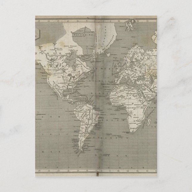 Postale Carte du vieux monde 1820 (Devant)