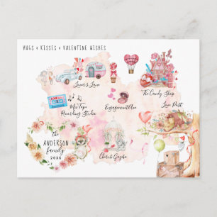 Postale Carte du village de Valentine   Illustré