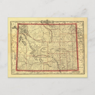 Postale Carte du Wyoming de 1895