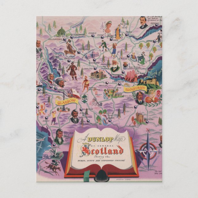 Postale Carte Dunlop de l'Ecosse centrale (Devant)
