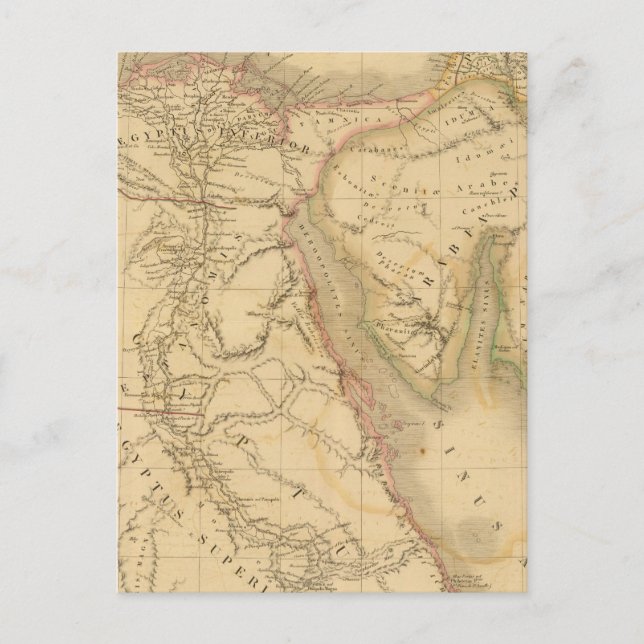 Postale Carte Égypte, Palestine et Arabie (Devant)