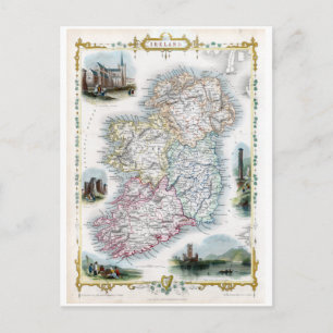 Postale Carte Éire 1851