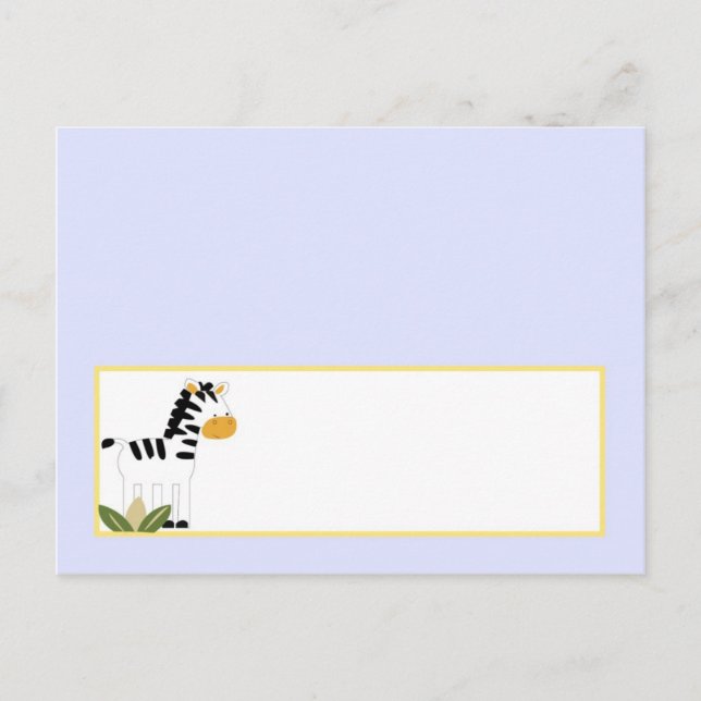 Postale Carte Endroit Écrit Safari Amis (Devant)