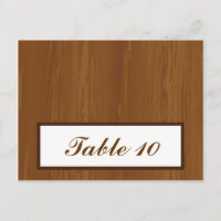 Carte Endroit Écrite Planche En Bois Mariage Flora