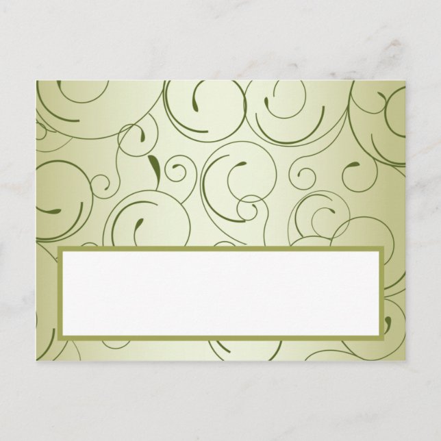 Postale Carte Endroit Écrite Pomme Verte Fruit (Devant)