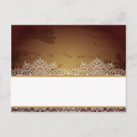 Carte Endroit Écrite Profond Marocain Brown