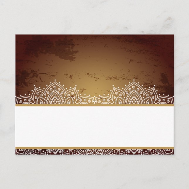 Postale Carte Endroit Écrite Profond Marocain Brown (Devant)
