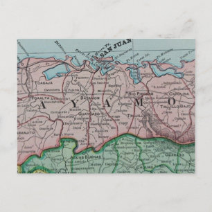 Postale Carte espagnole de la région de San Juan à Porto R