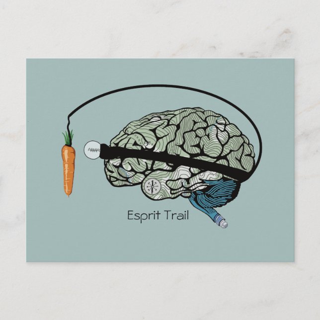 Postale Carte Esprit trail (Devant)