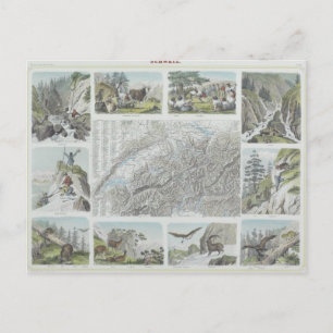 Postale Carte et Vignettes des Alpes suisses