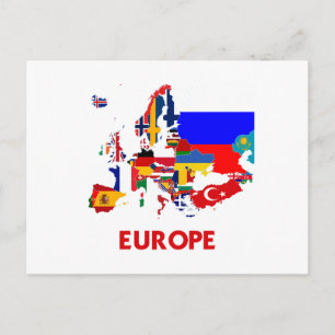 POSTALE CARTE EUROPE