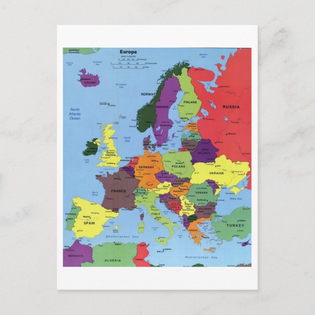 Postale Carte Europe (Devant)